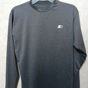 Starter "Dri-Star" moisture wicking long sleeve grey shirt size XL